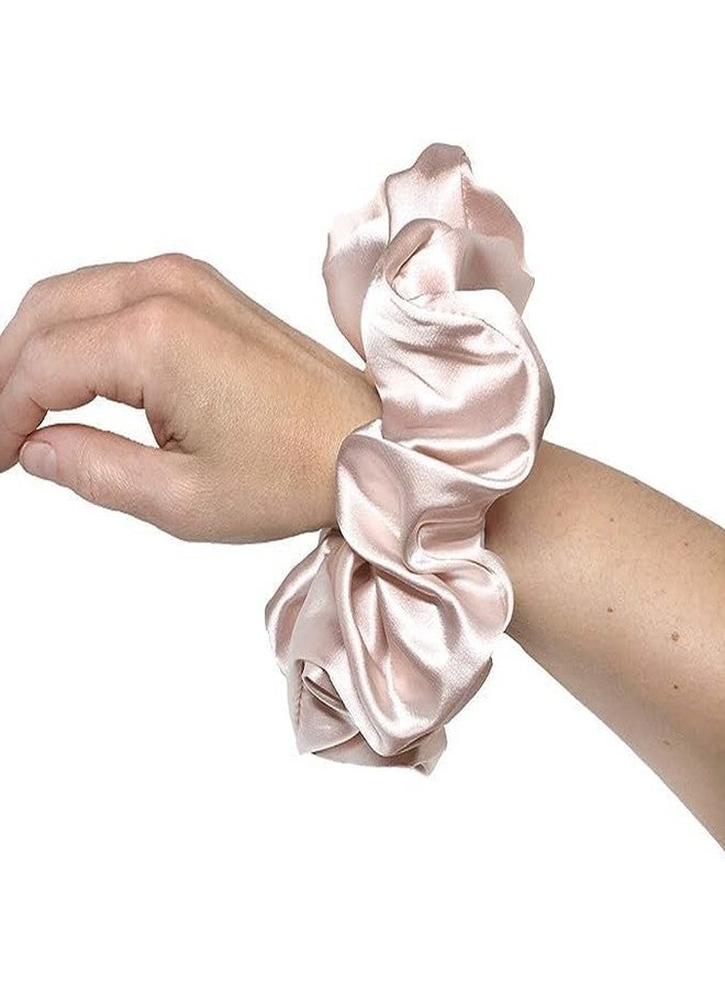 اي اب تاون شيك ربطات شعر ساتان كبيرة الحجم من Iuptown Chic للنساء والفتيات، تمنع تجعد الشعر، وتثبت الشعر أثناء النوم، وربطات شعر مطاطية كبيرة لتسريحة ذيل الحصان والكعكة، وربطات شعر ساتان لمنع تكسر الشعر (فيروزي) - Image 5