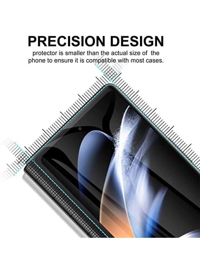 erorex 6 Pack Compatible For Samsung Galaxy Z Fold 4 5G Flexible Tpu Screen Protector Front And Inside With Tempered Glass Camera Lens Protector No Bubbles Support Fingerprint Unlock  - Image 4