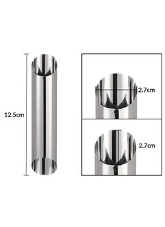 GNAFOTU 6 Pack Pastry Cream Horn Mold-Stainless Steel Cannoli Forms Tubes Kit Tube Cone Pastry Roll Horn Mold Baking Mould Tool for Cannoli Tubes  - Image 2