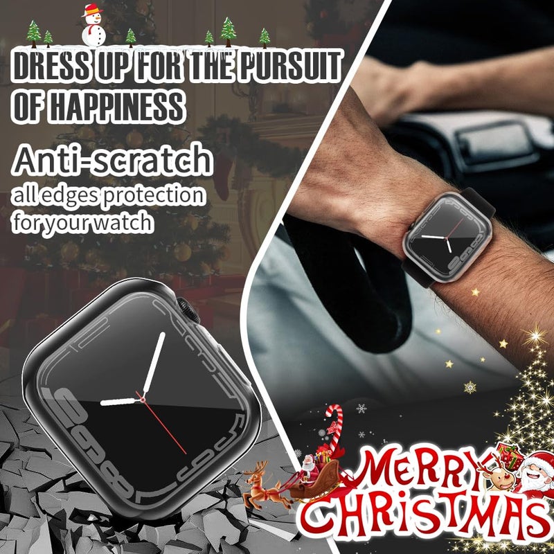 top4cus 38mm Case Soft Lightweight Anti-Scratch All Around Protective 38mm Iwatch Waterproof Cover Shiny Workout Shockproof Bumper Screen Protector Compatible with Apple Watch Series 3/2/1 - Clear - Image 4