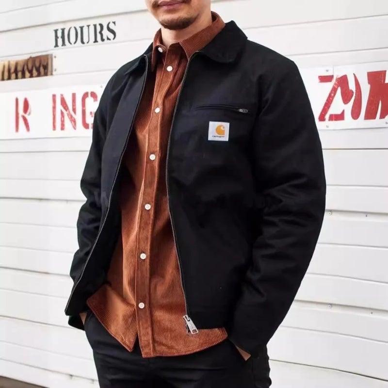 carhartt Heavyweight Unisex Jacket with Lapel Collar and Star Pattern for Fall/Winter - Image 5