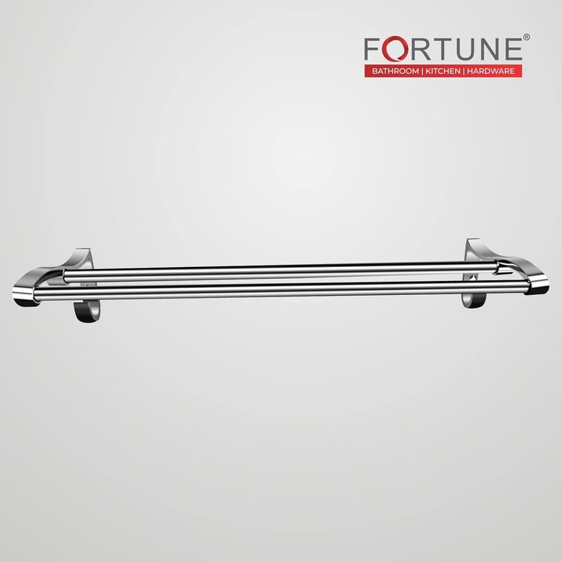 FORTUNE Wall Mounted Stainless Steel Towel Rack Towel Bar Towel Rod Holder Towel Rail for Kitchen Washroom Towel Hanger Towel Stand Bathroom Accessories for Homes 24 Inch Pack of 2 - Image 5
