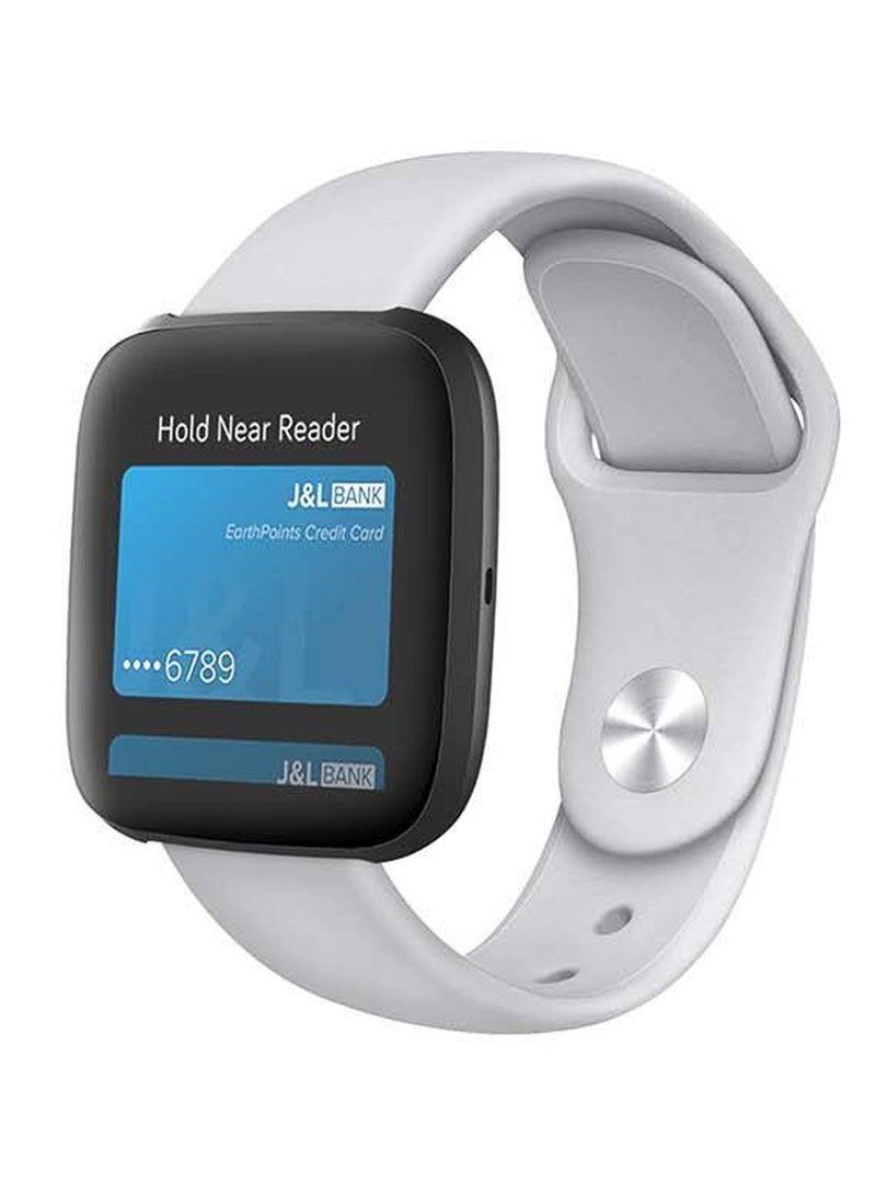 Perfii Official Solid Silicon Replacement Band For Fitbit Versa 2/1/Lite/SE Light Grey - Image 1