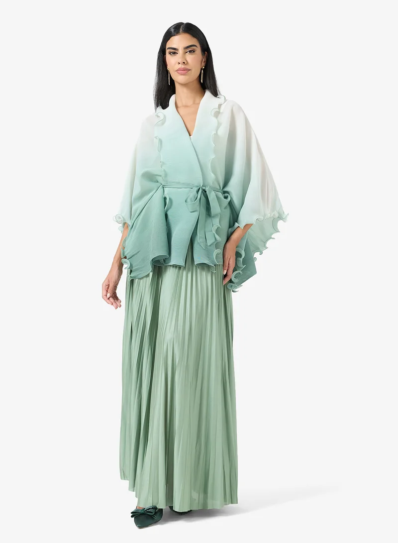 خزانة Ombre Top & Skirt Set