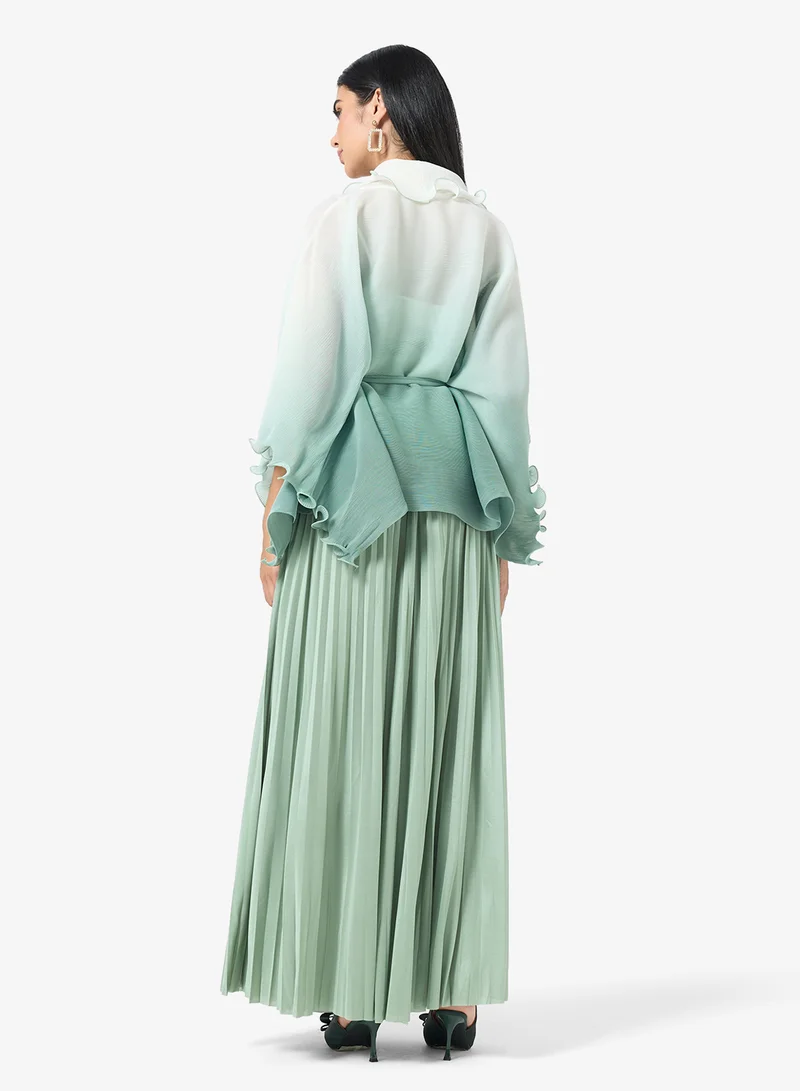 خزانة Ombre Top & Skirt Set