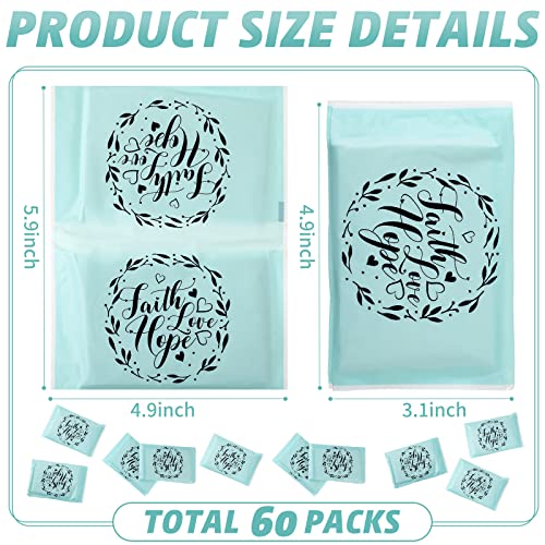 Sinmoe 60 Pack Travel Tissues Motivational Facial Tissue Happy Tears 3 Ply Mini Pocket Tissues Inspirational Thank You Gifts for Women Friends Coworkers(Brief Style) - Image 3