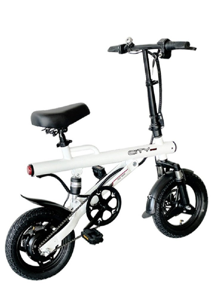 The minimalist cylindrical electric bike redefines the aesthetics of urban travel. It is equipped with a 400W motor and has a range of 50km. The electric bicycle is equipped with 14-inch vacuum shock-absorbing tires and is suitable for commuting, beach, snow, and mountain riding.