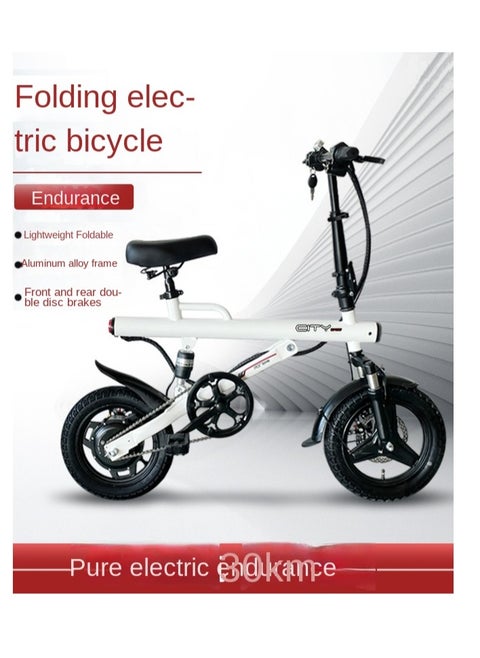 The minimalist cylindrical electric bike redefines the aesthetics of urban travel. It is equipped with a 400W motor and has a range of 50km. The electric bicycle is equipped with 14-inch vacuum shock-absorbing tires and is suitable for commuting, beach, snow, and mountain riding.
