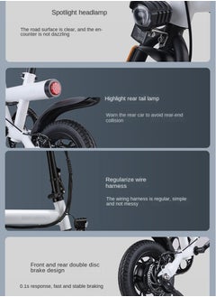 The minimalist cylindrical electric bike redefines the aesthetics of urban travel. It is equipped with a 400W motor and has a range of 50km. The electric bicycle is equipped with 14-inch vacuum shock-absorbing tires and is suitable for commuting, beach, snow, and mountain riding. - pzsku/Z3DA6003DB0D6B9FEC8A7Z/45/1741083483/55d072b4-5a7f-4dcc-ac6b-6008e336f23a