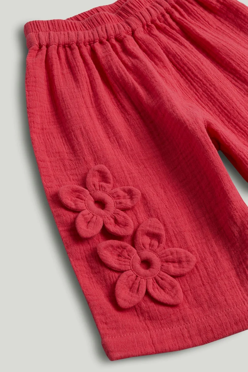 مذركير بنطلون قطني وردي