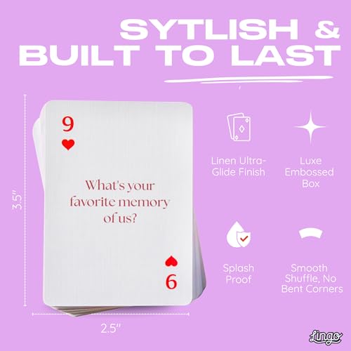 Lingo Pillow Talk Playing Cards for Couples | 52 Intimate Conversation Starter - Image 3