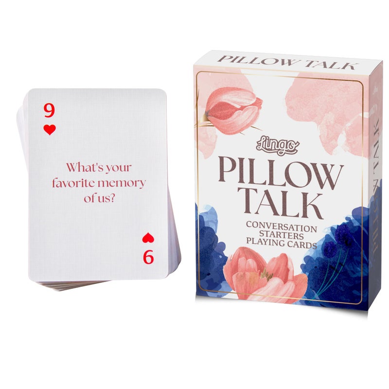 Lingo Pillow Talk Playing Cards for Couples | 52 Intimate Conversation Starter - Image 4
