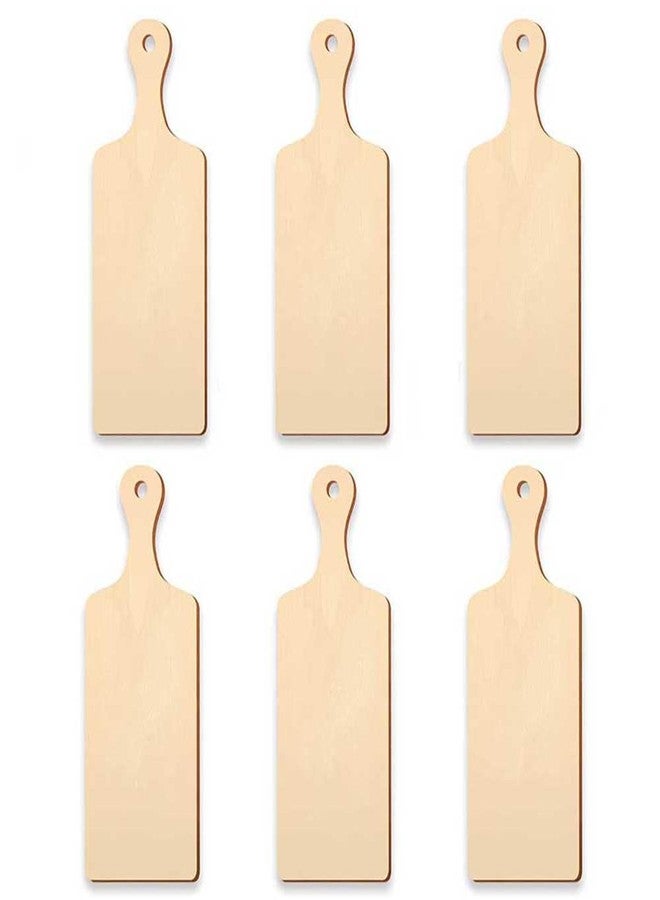 Teensery 6 Pcs Mini Wood Cutting Board Wooden Chopping Board Paddle Unfinished Wood Kitchen Board Cooking Serving Charcuterie Board for DIY Kitchen Decor Crafts (9.4 x 3.5 Inch) - Image 1