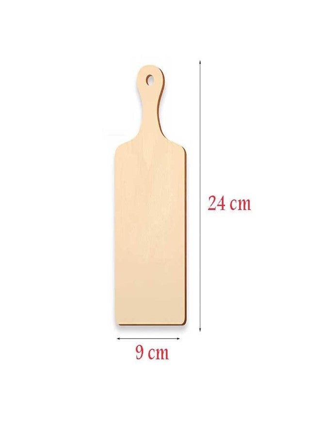 Teensery 6 Pcs Mini Wood Cutting Board Wooden Chopping Board Paddle Unfinished Wood Kitchen Board Cooking Serving Charcuterie Board for DIY Kitchen Decor Crafts (9.4 x 3.5 Inch) - Image 5