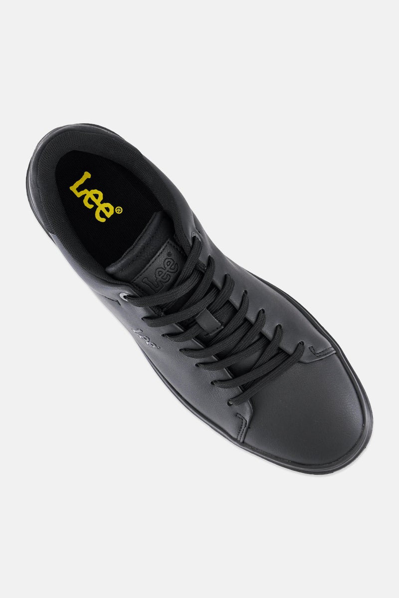 LEE Men Brett Lace Up Casual Shoes, Black - Image 4