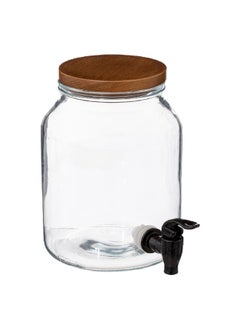 Secret de Gourmet Cafe Bordeaux Glass Beverage Dispenser Clear and Brown 3 L 194895A  - Image 1