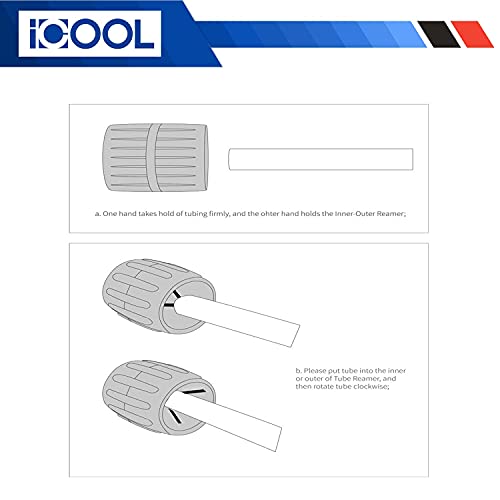 I COOL ICOOL Inner-Outer Pipe Reamer/Tube Deburring Tool 3/16 to 1-5/8 inch for Copper PPR PVC Brass Aluminum Soft Steel Tubing and Pipes - Image 5