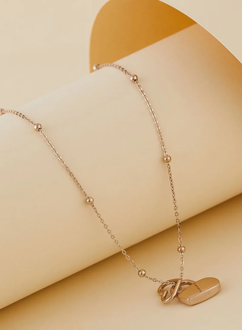 BOSS Heart Detail Necklace