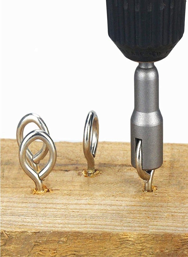 آيتش مجموعة مفكات صواميل باور وينج من إيتش، مفكات صواميل باور وينج من إعصار، مسامير عين، رؤوس مثقاب، مفاتيح ربط، مجموعة أدوات، ساق سداسية 1/4 بوصة لصواميل اللوحة، براغي عين، مشبك Q على شكل حرف C، مسمار خطافي - Image 5