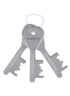HINDSON Hindson Lock and Key Atoot 60mm with 3 Key Atoot Steel Hardened Shackle Double Locking 8 Lever Padlock for Door Gate Shutter Finish Silver ATOOT 60 Hardened  - Image 4
