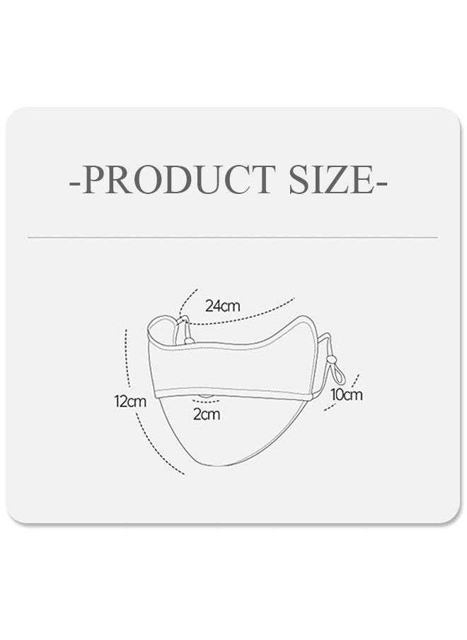 Generic - UPF 50 Ice Silk Breathable Protection UV Blush Face Cover with Ear Loops, Soft Washable Reusable Sunscreen Sports Face Mask, Sun Protection Mask Headwear(Purple) - Image 1