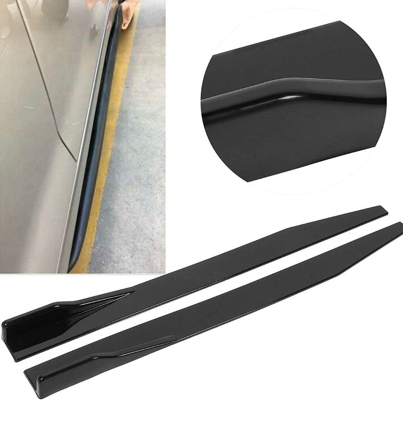 AUTO MT Universal JDM Sporty 120 cm Left/Right Rocker Splitters Diffuser Winglet Wings Bumper Kit Side Bumper Lip Splitter Bumper Splitter Spoiler - Image 2
