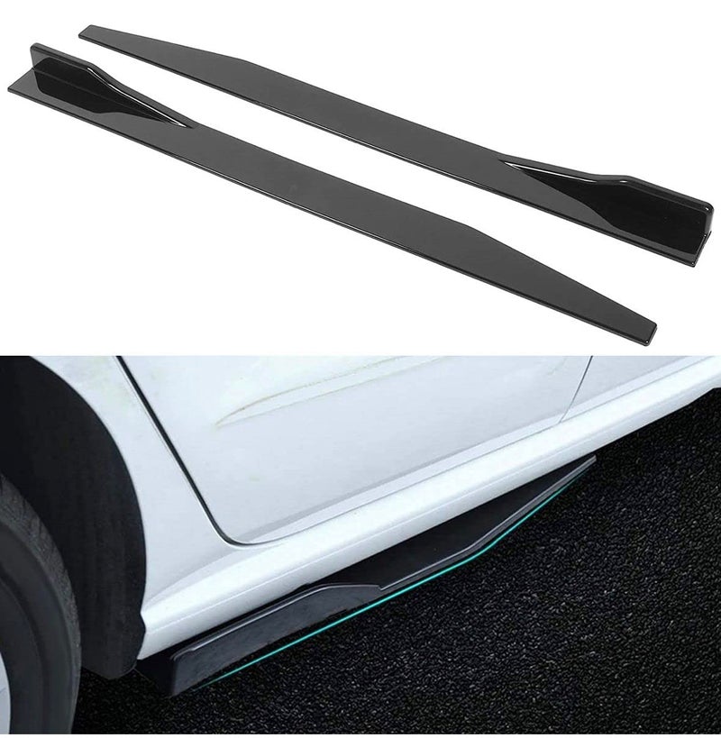 AUTO MT Universal JDM Sporty 120 cm Left/Right Rocker Splitters Diffuser Winglet Wings Bumper Kit Side Bumper Lip Splitter Bumper Splitter Spoiler - Image 1