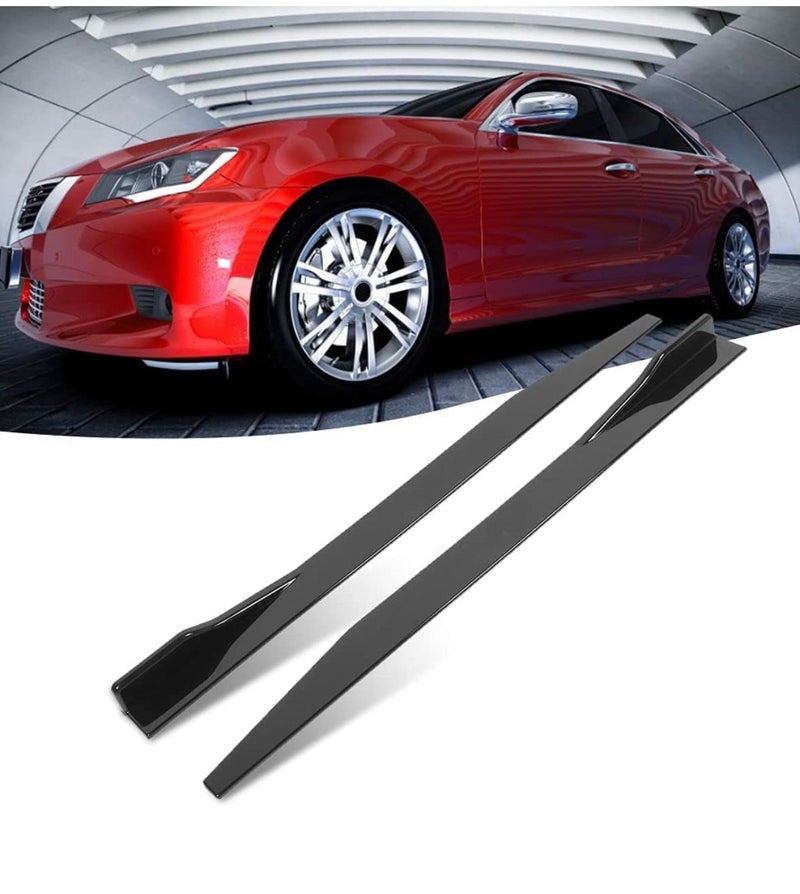 AUTO MT Universal JDM Sporty 120 cm Left/Right Rocker Splitters Diffuser Winglet Wings Bumper Kit Side Bumper Lip Splitter Bumper Splitter Spoiler - Image 5