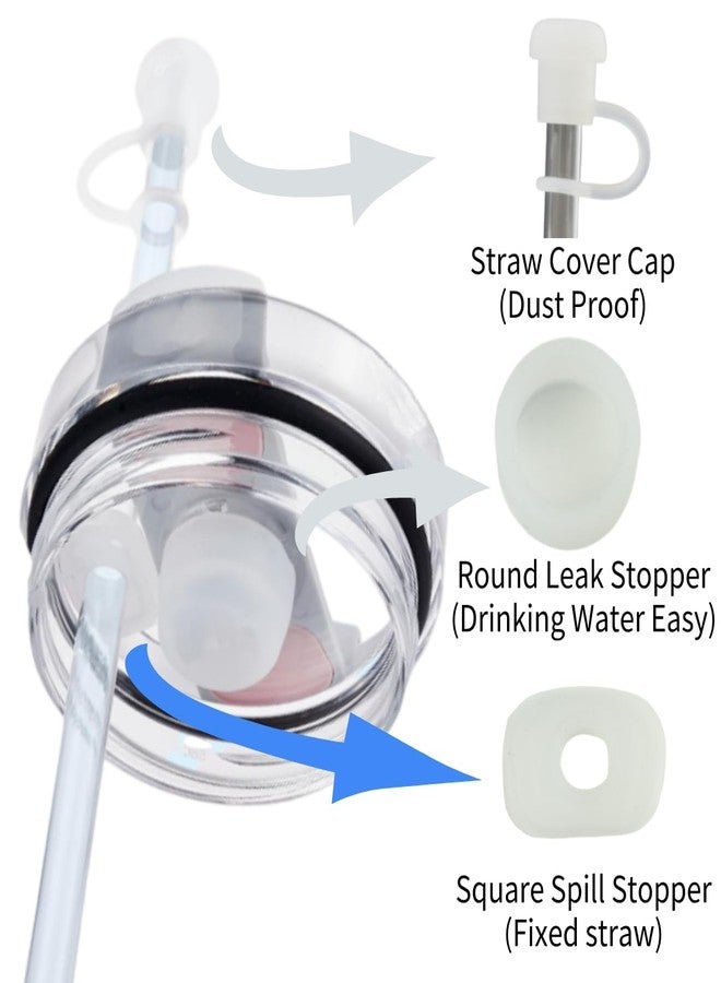 CONQUERALL Clear Spill Proof 3 Piece Straw Cap Spill Stopper Leak Stopper Reusable Durable Mug Protection Set - Image 4