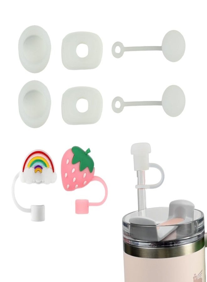 CONQUERALL Clear Spill Proof 3 Piece Straw Cap Spill Stopper Leak Stopper Reusable Durable Mug Protection Set - Image 1