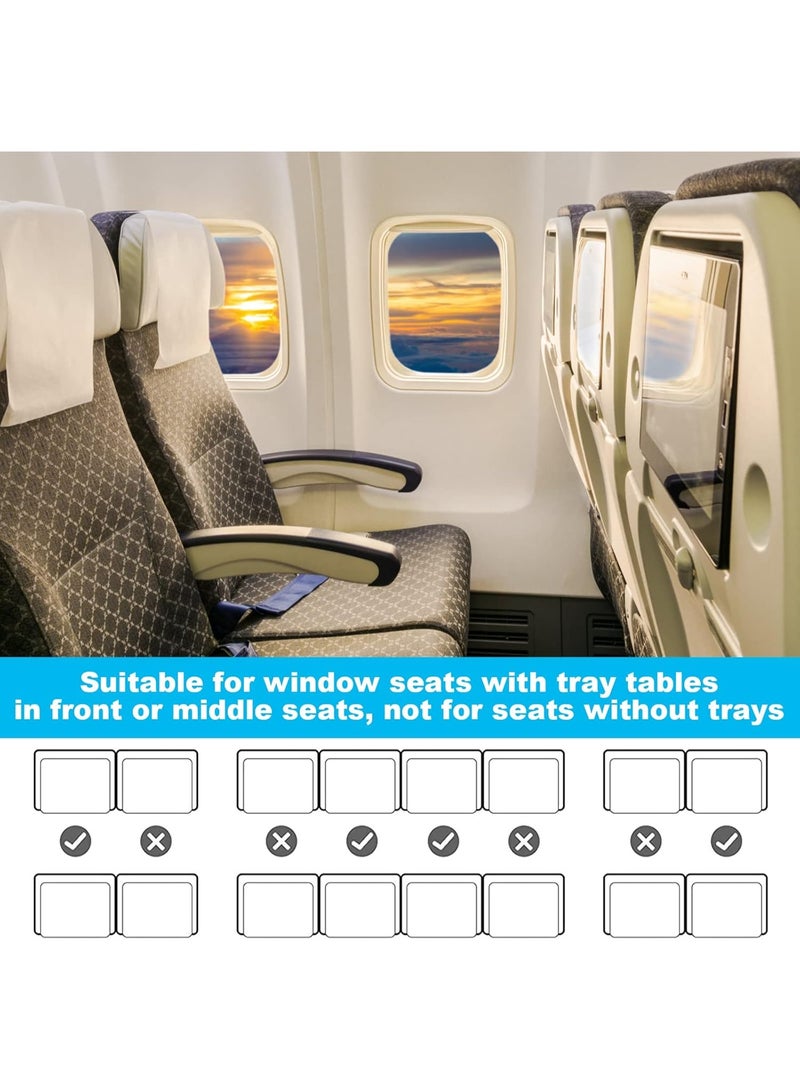 Chabeia Baby Airplane Bed, Kids Airplane Seat Extender Travel Bed, Kids Airplane Travel Essentials, Airplane Must Have for Toddlers, Baby Portable Plane Bed Foot Rest for Flights (Gray) - Image 5