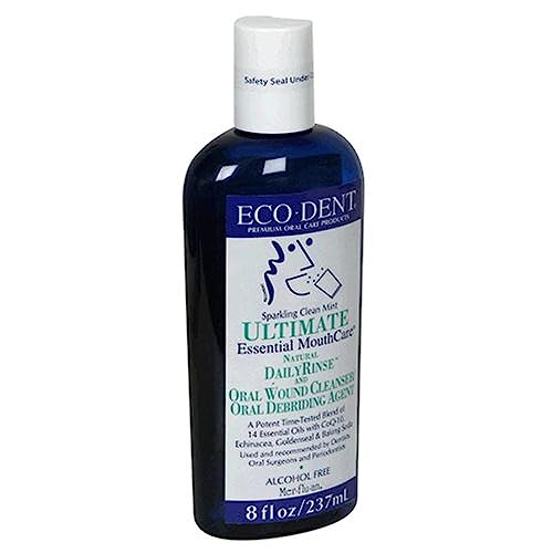 Eco-Dent Eco Dent Daily Rinse Ultimate Essential Mouth Care Sparkling Clean Mint 8 fl oz 237 ml - Image 2