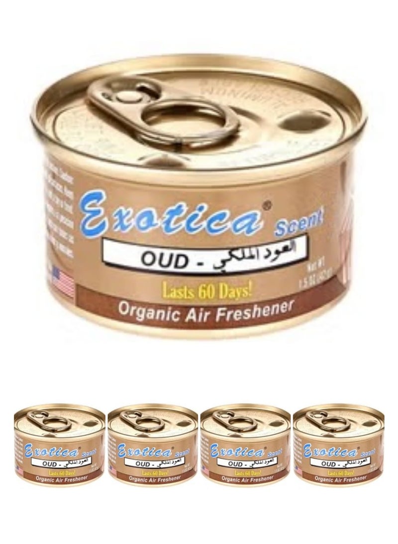 إكزوتيكا معطر جو عضوي للسيارة برائحة العود 5 قطع - Image 1
