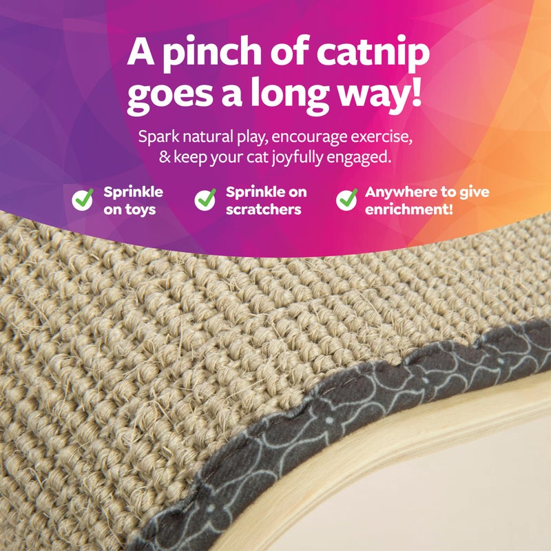 SmartyKat Sisal Angle Ramp Cat Scratcher, Natural Woven Sisal Surface & Stable Wooden Structure with Organic Catnip - Image 4