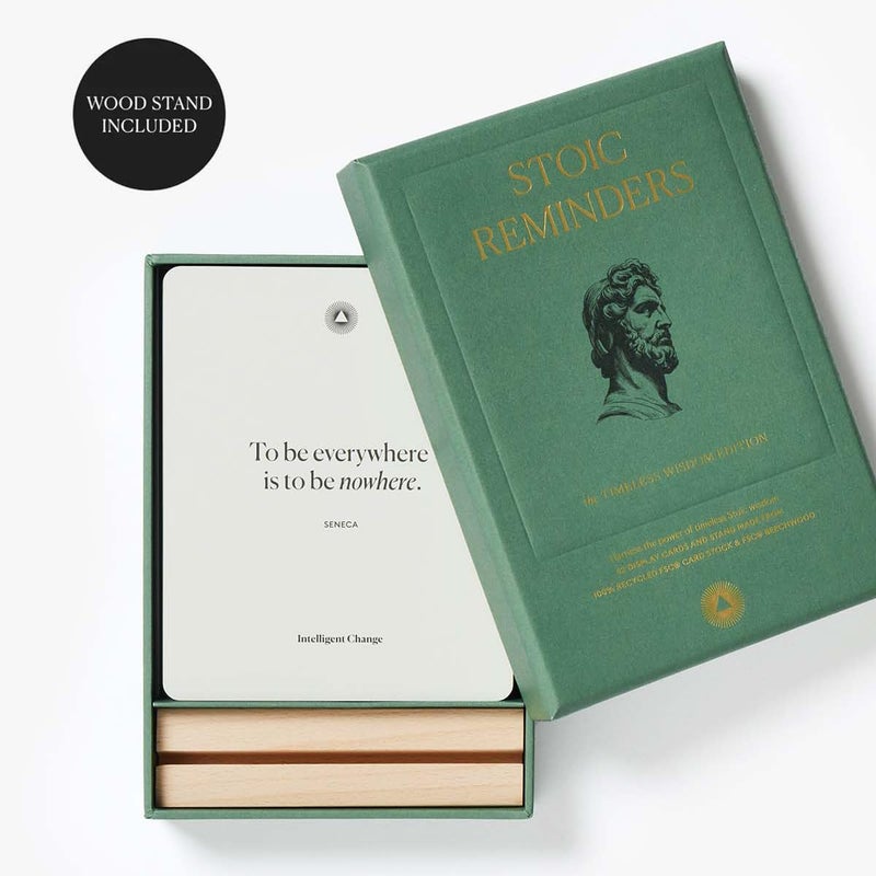 أنتلجينت_تشينج 52 STOIC تذكيرات اقتباس بطاقات مع عرض عرض للنمو الشخصي هدايا مثالية للرجال والنساء ديكور المنزل الفريد أو المكتب الإكسسو - Image 3