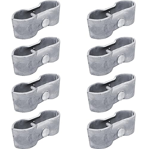 Jake Sales - Chain Link Fence Panel Clamps ~ Kennel Clamps: Qty 8 for 1-7/8" Chain Link Fence Pipe Panel Frames. for Dog kennels/Dog Runs, or Temporary Chain Link Fence. Saddle Clamps. - Image 1