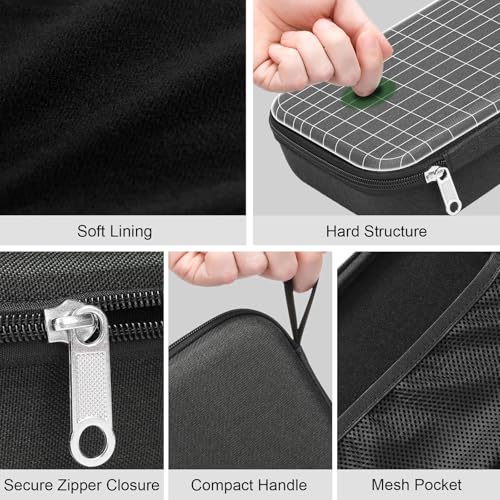 Bukere Travel Sunglasses Organizer Case Adjustable Slot For Multiple Eyeglasses Hard-shell Portable Storage Box for Men Women - Image 3