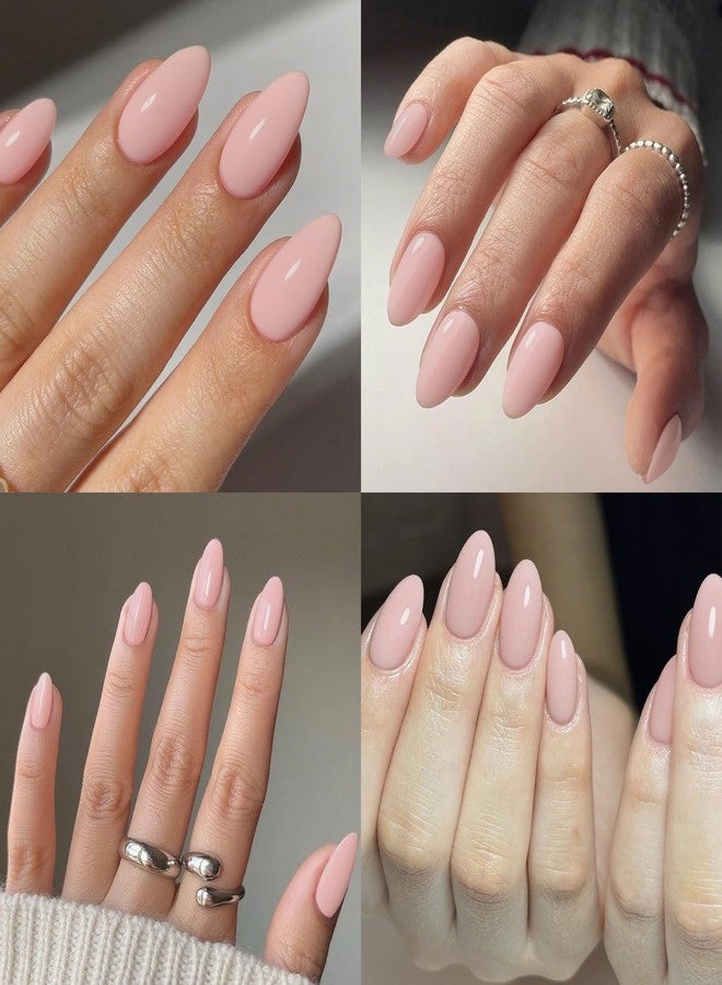 Lifextol 120pc Pink Almond Press on Nails Short Fake Nails Press ons for Women Acrylic Nails Press on Nails&Glue Tabs, Short Pink Press on Nails Almond False Nail Tip Stick on Artificial Fingernail - Image 2