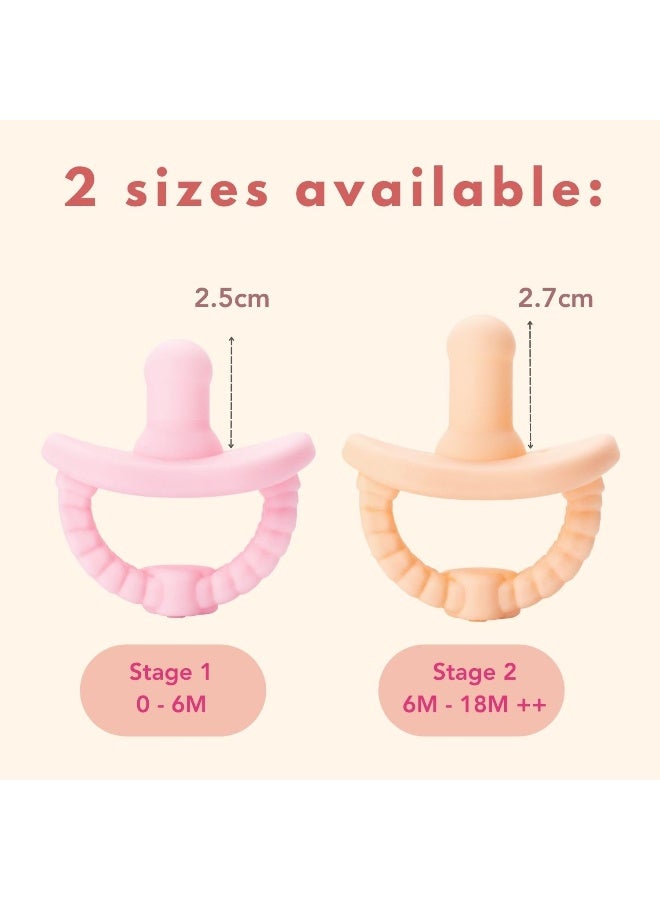 NatureBond Baby Pacifier Silicone Binky Newborn Teether Pacifiers 2 in 1 - Image 2