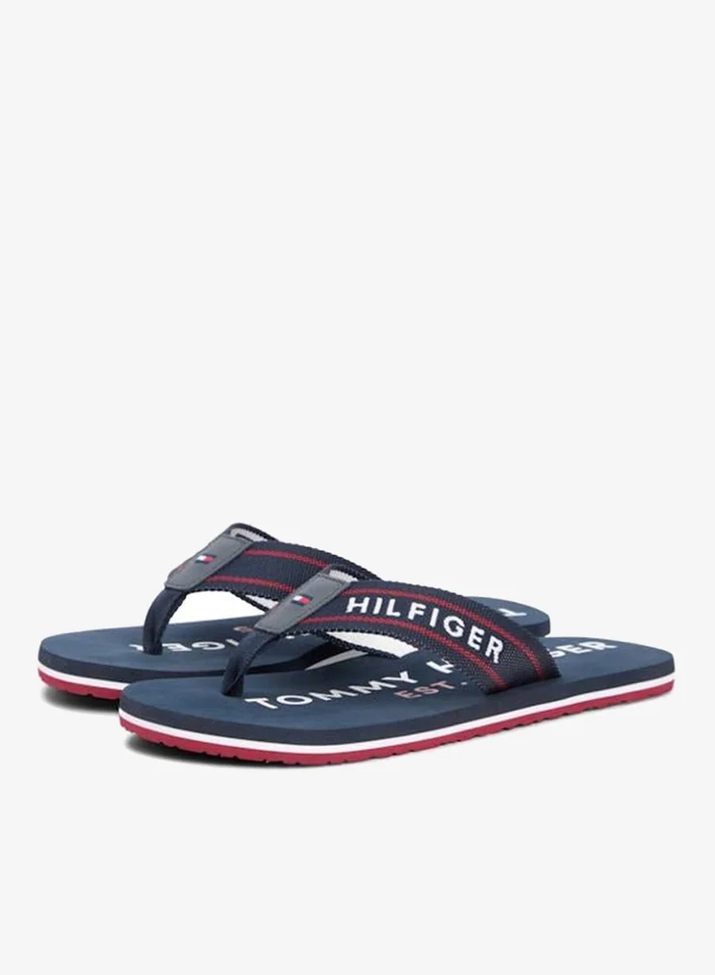 Tommy Hilfiger Desert Sky Webbing Strap Logo Flip-Flops for Men | Best Price UAE