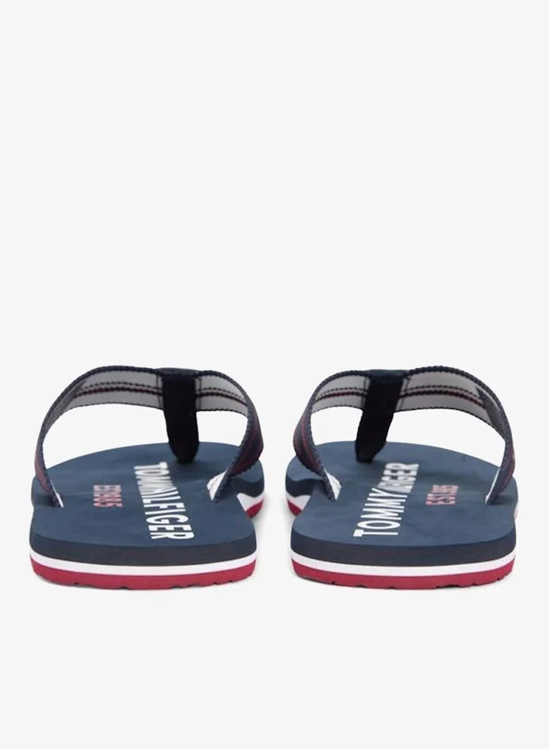 Tommy Hilfiger Desert Sky Webbing Strap Logo Flip-Flops for Men | Best Price UAE