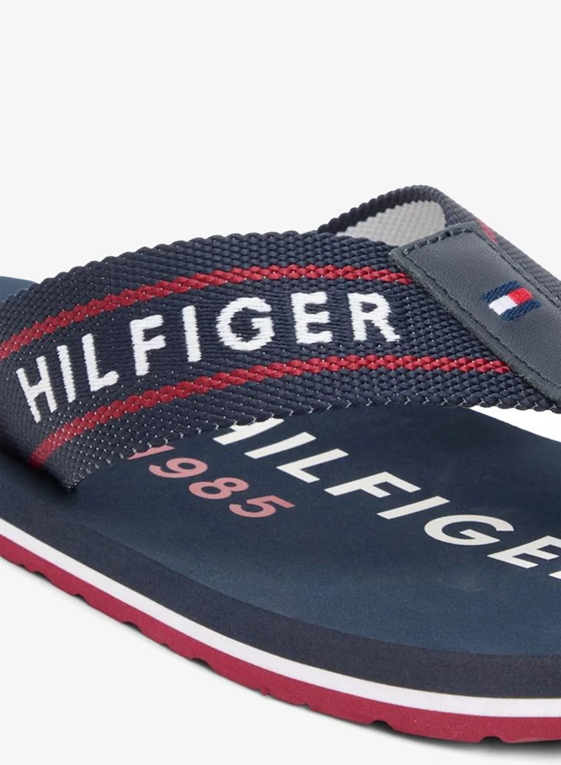 Tommy Hilfiger Desert Sky Webbing Strap Logo Flip-Flops for Men | Best Price UAE