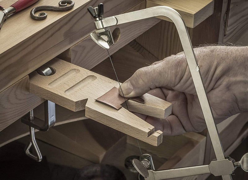 Sahni Tools Adjustable Steel Hand Saw Frame Coping with 144 Piece Blades 75mm Inner Height For Gold and Silver and Other Art n Craft Use Jewelers Saw Frame Handpowered - Image 5