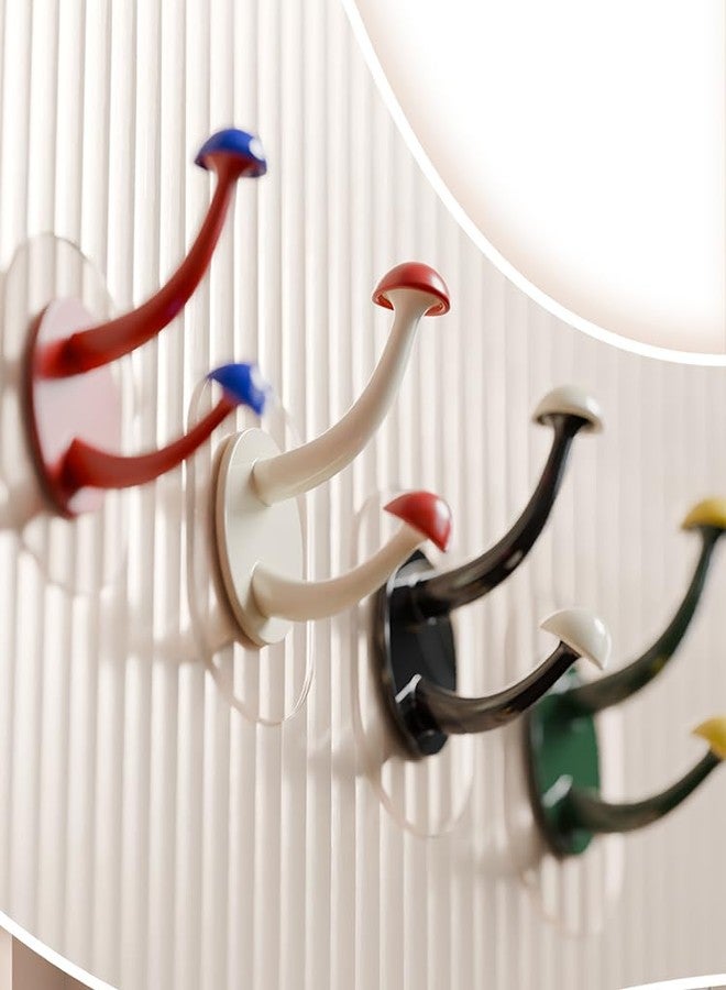 ELMVIA Self Adhesive Wall Hooks Hanger Hook for Bathroom & Kitchen Multi-Purpose Use Heavy Duty Waterproof and Rustproof Upto10KG (Self-Adhesive Wall Hooks, 4PCS) - Image 3