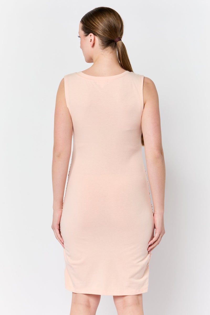 KENDALL + KYLIE Women Ruched Mini Dress, Coral - Image 2