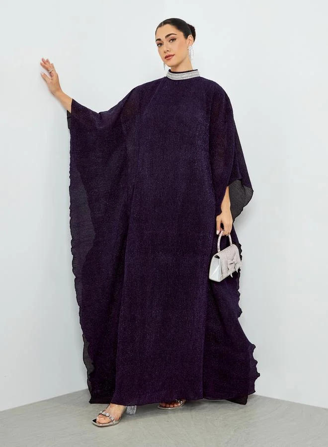 أميرة قفطان بليسيه بياقة كريستال