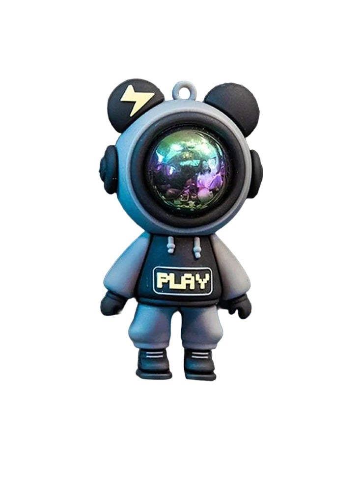 AROAQ Car Air Freshener, Car Air Outlet Perfume Clip, Long Lasting Aromatherapy Car Fragrance Diffuser, Cartoon Astronaut Air Freshener For Fragrance And Interior Decoration, (1pc, Black) - Image 1