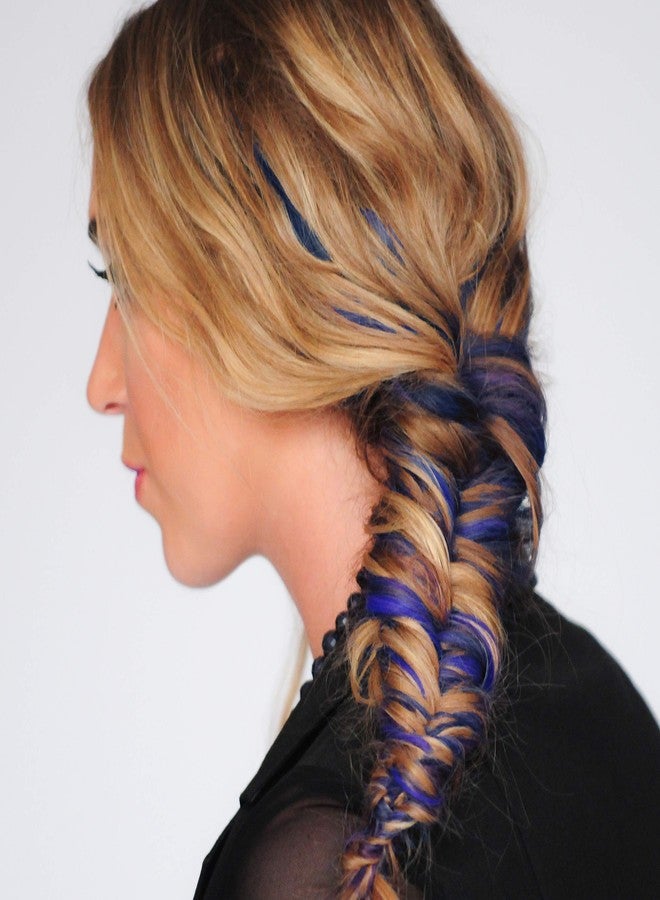 كولور مي ماسكارا كولورمي لتغطية جذور الشعر مؤقتاً، لتلوين ودمج لون الشعر الجديد شبه الدائم. يزول بالغسل (لون التوت الأزرق). - Image 5