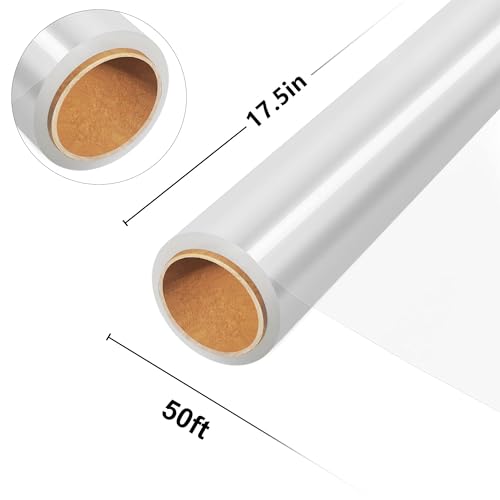 JOYIT 50 Long X 175 Wide Clear Cellophane Wrap Roll 3 Mil Thicker Cellophane Roll Clear Bags for Gifts Baskets Wrap Flower Arts Crafts Food Treats Wrapping - Image 5