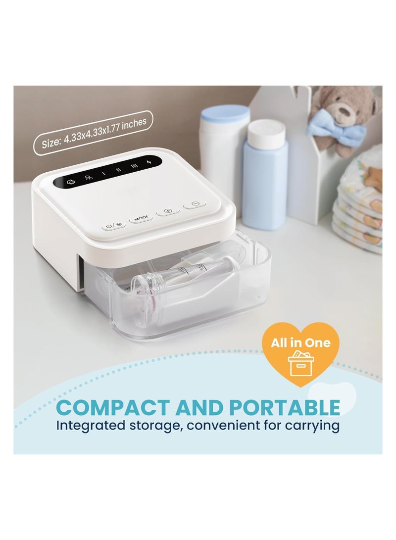 SYOSI 1 قطعة منظف أنف تلقائي مع نصائح أنف سيليكون و 6 مستويات من الشفط، وظيفة مهدئة قابلة للشحن محمولة - Image 5